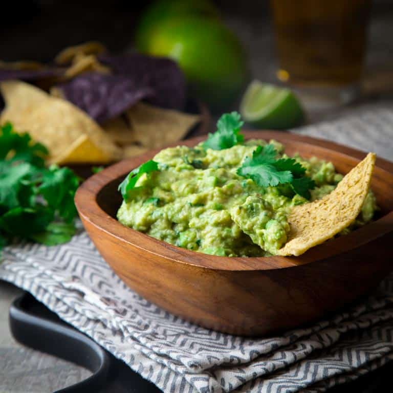 Guacamole, a classic Mexican dish